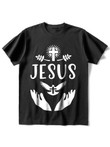Mens Cross Jesus Holding White Dove T-shirt - 2