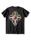 Heart and Cross printed T-shirt - 2