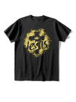 Gold JUSES cross print T-shirt - 2