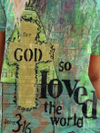 Womens Trendy Lady Christian Faith Print Short Sleeve T-shirt - 2