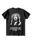 Mens casual Jesus print crew neck T-shirt - 3