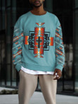 Mens ethnic print creative Christian cross sweatshirt - 3