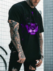 Mens Street Purple Judas Lion Print T-shirt - 2