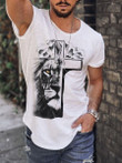 Mens Fashion Christian Printed Lion T-shirt - 2