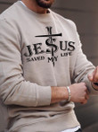 Mens Street Jesus Cross Print Sweatshirt - 2