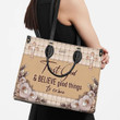 Trust God And Believe Good Things To Come - Elegant Christian Leather Handbag HIM273 - 3