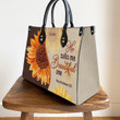 Fancy Sunflower Leather Handbag - He Calls Me Beautiful One AM231 - 2