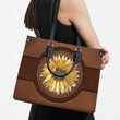 Unique Sunflower Leather Handbag HIHN258 - 3