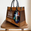 Those Who Walk With God Always Reach Their Destination - Special Cross Leather Handbag NUH266 - 2