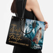 I Will Walk By Faith Even I Cannot See - Unique Jesus Leather Handbag NUH262 - 3