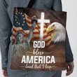God Bless America - Unique Eagle Tote Bag HO08 - 3