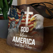 God Bless America - Unique Eagle Tote Bag HO08 - 2