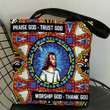 Praise God Trust God - Unique Jesus Tote Bag NHN114 - 1