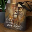 Unique Lion And Jesus Tote Bag - Out Of Difficulties Grow Miracles NM152 - 2