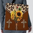 Pretty Sunflower Leopard Tote Bag NM142 - 3