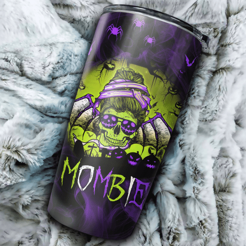 PERSONALIZED SKULL MOMBIE TUMBLER - LATH2409215