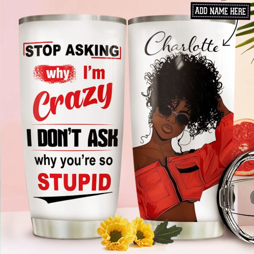 Black Women Personalized NNR2611005 Stainless Steel Tumbler