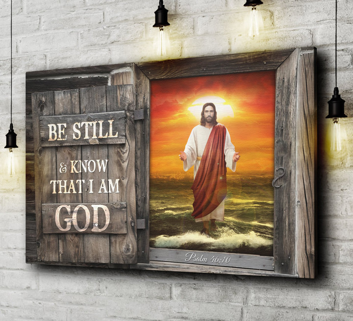 Jesus - Be still and know Canvas