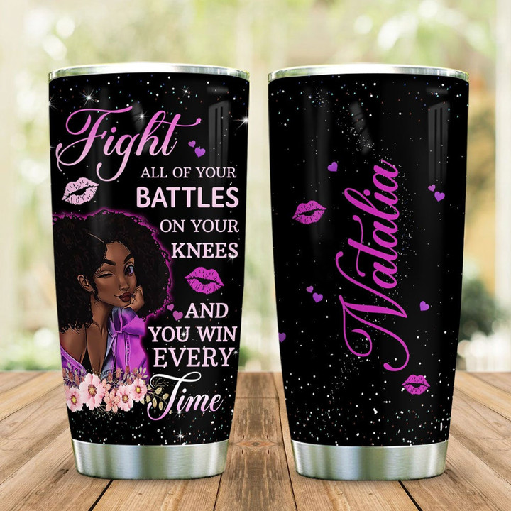 Personalized Black Women Faith Possible HAB3012015 Stainless Steel Tumbler - 1