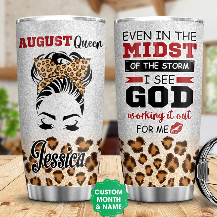 Personalized Faith Queen HLMZ1205006Z Stainless Steel Tumbler - 1