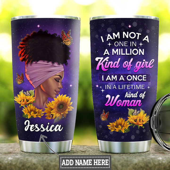Personalized Black Women Once In A Lifetime AGMZ1206003Z Stainless Steel Tumbler - 1