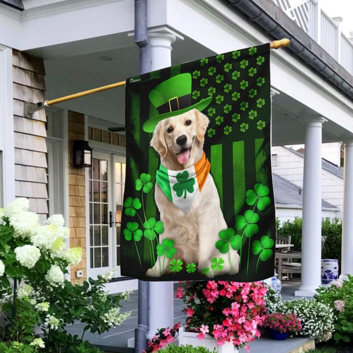 Golden Retriever Dog Irish Flag R7 - 1