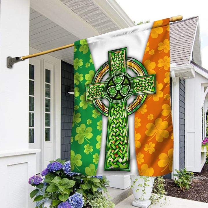 Irish Flag Celtic Cross Irish Flag TRV1669F - 1