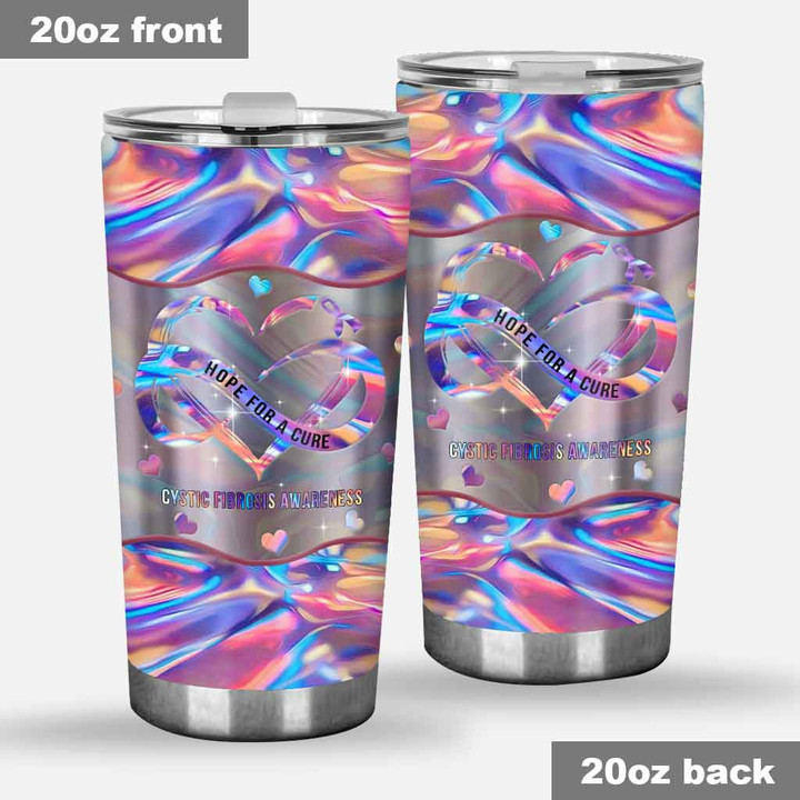 Hope For A Cure - Cystic Fibrosis Awareness Tumbler - 1