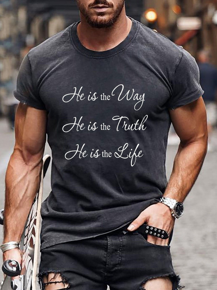 Mens He Is The Truth T-shirt - 1