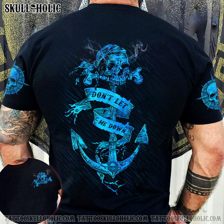 DONT LET ME DOWN SKULL ANCHOR ALL OVER PRINT - TLNX251221HA - 1