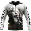 Love Beautiful Horse 3D All Over Printed Shirts For Men And Women HR38