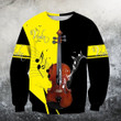 Violin music 3d hoodie shirt for men and women MUS37