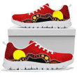 Australia Indigenous Flag Circle Dot Painting Art Shoes
