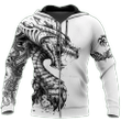 Tattoo and Dungeon Dragon 3D All Over Printed Shirts DR13
