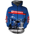 Truckers Blue 3D All Over Printed Clothes KW13
