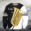 Tuba music 3d hoodie shirt for men and women MUS34
