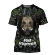 Boar Hunting Camo 3D All Over Printed Shirts For Men and Women BR01