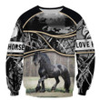 Love Beautiful Horse 3D All Over Printed Shirts For Men And Women HR34