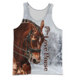 Love Horses and Snow 3D All Over Printed Shirt  HR65