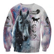 Love Beautiful Winter Horse Art 3D All Over Printed Shirt Hoodie For Men And Women HR45