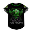 Personalized Fox Racing Cool Green Skull Wing 3D Sunny Shirt NTH238