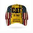 CAT Heavy Mechanic Brand Vintage US Flag Printed Hat NTH56