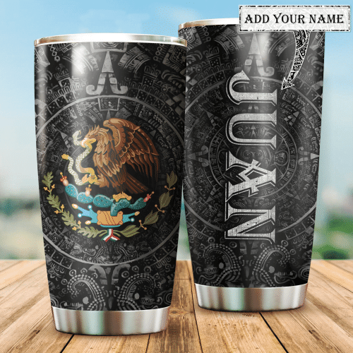 Persionalized Aztec Mexico Stainless Steel Tumbler MXT02