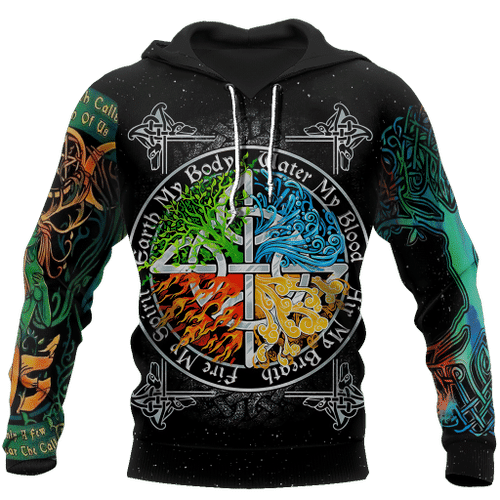 Alchemy Four Elements 3D All Over Printed Shirts Hoodie ALC08