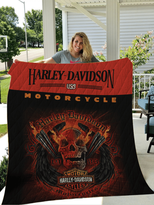 HD Motorcycle Blanket Quilt HQ11
