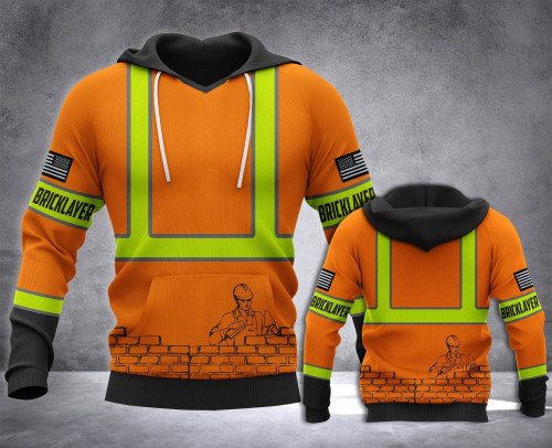 Bricklayer Safety 3D All Over Printed Shirts Hoodie BL04