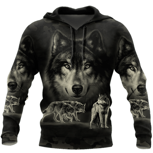 Mandala Dreamcatcher Native Wolf 3D NA36