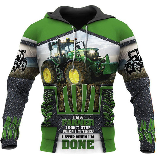 Beautiful Tractor 3D All Over Printed Shirts FM17