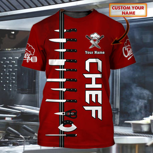 Personalized Master Chef 3D T-Shirt MC04