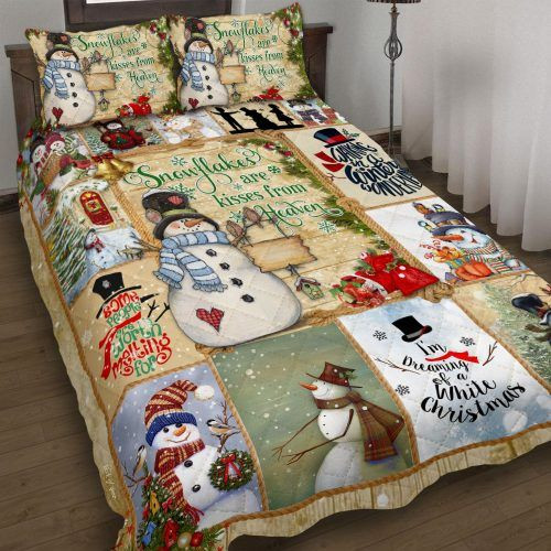 Snowflakes Are Kisses from Heaven Bed Set GE01